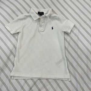 Boys White Polo Ralph Lauren Size 6 Worn Once